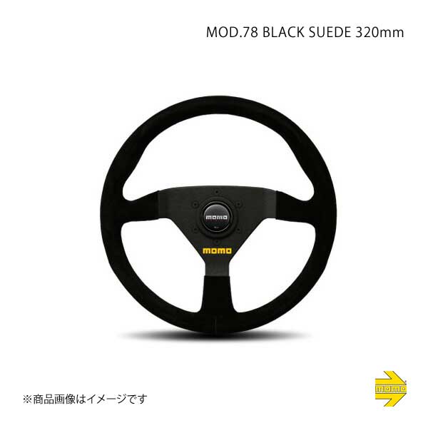 MOMO モモ ステアリング MOD 78 ブラックスエード 320mm｜syarakuin-shop