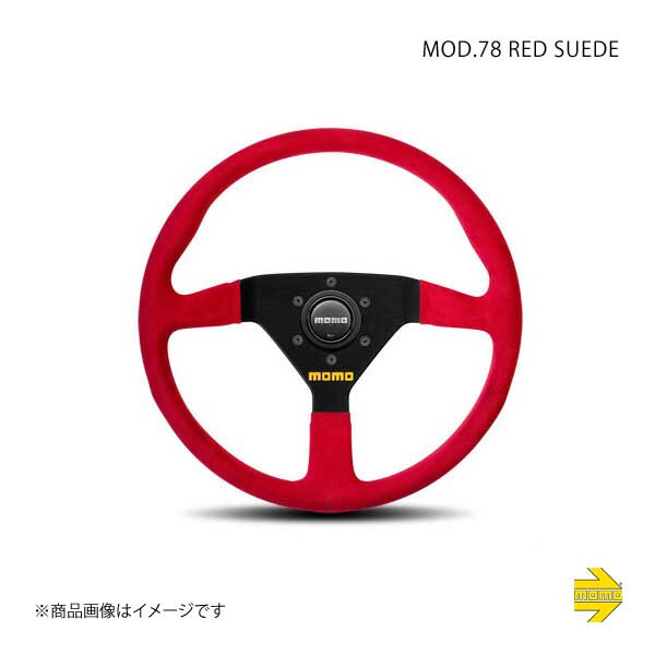 MOMO モモ ステアリング MOD 78 レッドスエード