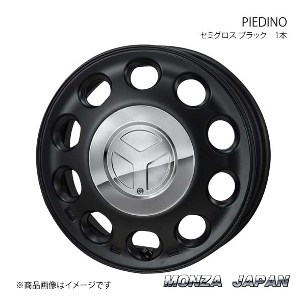 MONZA JAPAN PIEDINO ホイール1本 ワゴンRスティングレー MH34S/MH44S【15×4.5J 4 100 INSET45 セミグロスブラック】 :mnz qq e f2 h 2046s:車楽院