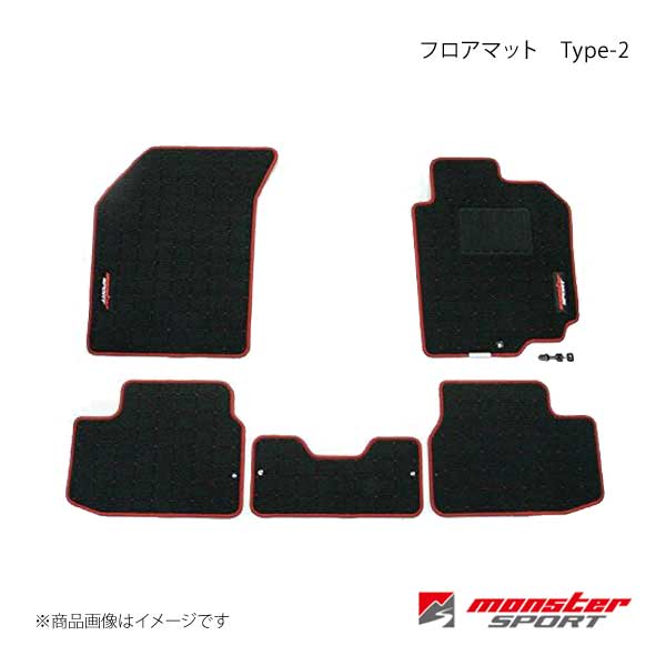 MONSTER SPORT モンスタースポーツ フロアマット Type 2 スイフト ZC(ZD)11S MT 894501 4650M : 894501 4650m qq e 120s : 車楽院