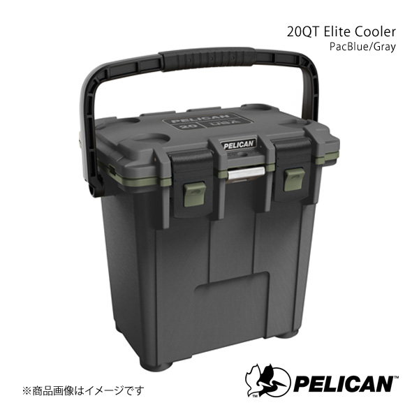 PELICAN ペリカン クーラーボックス ガンメタル:グリーン 5.7kg 20QT Elite Cooler Gunmetal:Green 825494076399｜syarakuin-shop