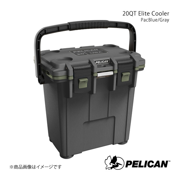 PELICAN ペリカン クーラーボックス ガンメタル:グリーン 5.7kg 20QT Elite Cooler Gunmetal:Green  825494076399