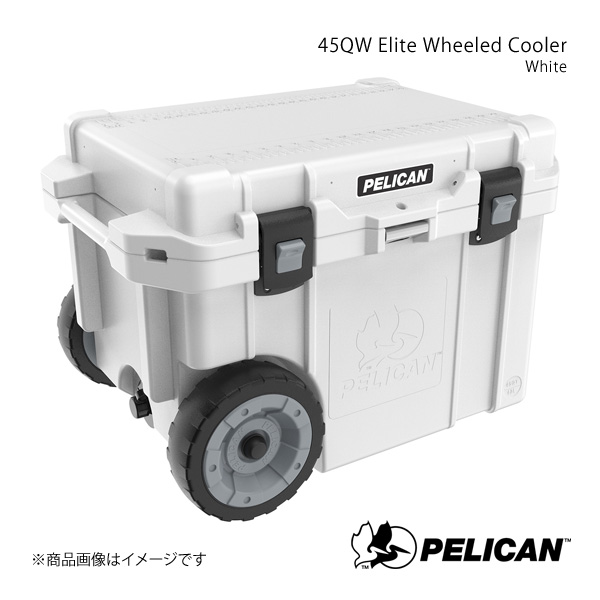 PELICAN ペリカン クーラーボックス キャリーケース ホワイト 16.9kg 45QW Elite Wheeled Cooler White 825494067618 :plc 45qw wh qq e 1:車楽院