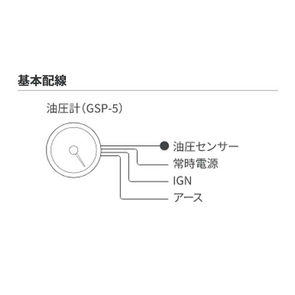 pivot ピボット GT GAUGE-52 油圧計(白)&Phi;52 GSP-5