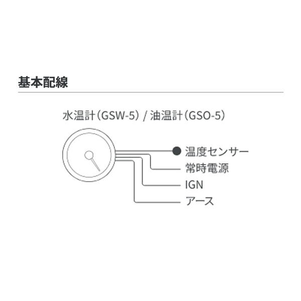 pivot ピボット GT GAUGE-52 水温計(白)Φ52 GSW-5｜syarakuin-shop｜05