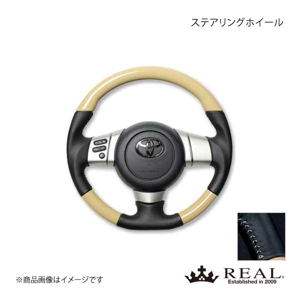 REAL レアル ステアリング TOYOTA/トヨタ FJクルーザー GSJ15W オリジナルシリーズ ガングリップ ベージュカラー シルバーステッチ :fj bgw sl qq e 277:車楽院