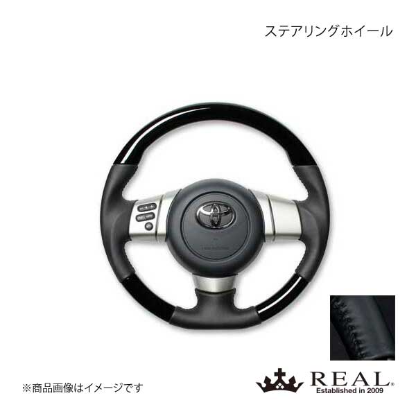 REAL レアル ステアリング TOYOTA/トヨタ FJクルーザー GSJ15W オリジナルシリーズ ガングリップ ピアノブラック ブラックステッチ :fj pbw bk qq e 274:車楽院