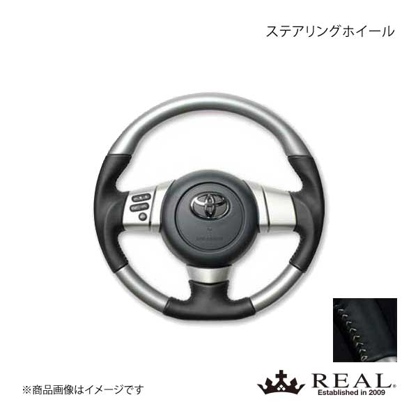 REAL レアル ステアリング TOYOTA/トヨタ FJクルーザー GSJ15W オリジナルシリーズ ガングリップ シルバーカラー シルバーステッチ :fj slw sl qq e 275:車楽院