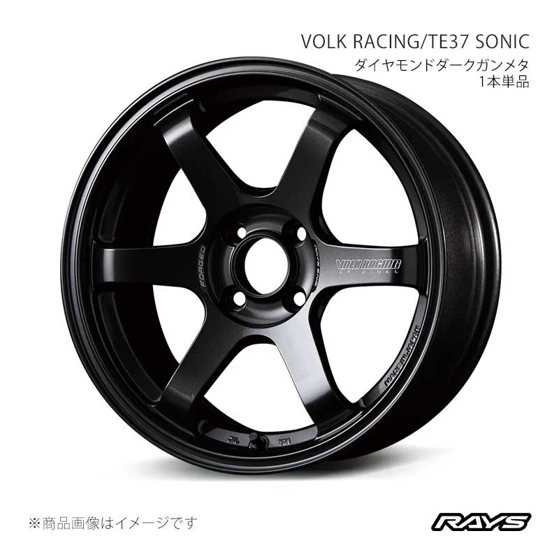 RAYS - レイズ ボルクレーシング TE37 ソニック 軽銀車輪1本単品【16×7J 4-100 INSET25 MM】06076702592MM タイヤ、ホイール-アルミホイール-車、バイク、自転車