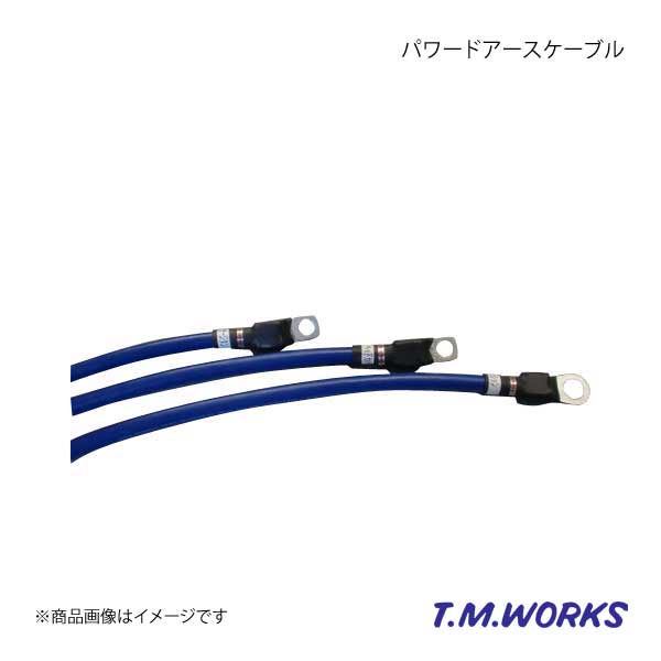 T.M.WORKS ティーエムワークス パワードアースケーブル インテグラR/CR-V/シビックR DC5/RD4/RD5/EP3/FD2 K20A｜syarakuin-shop