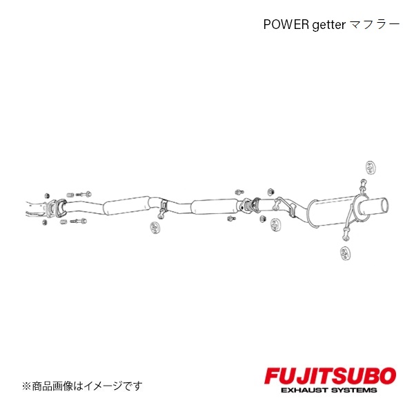 FUJITSUBO/フジツボ マフラー POWER Getter インプレッサ スポーツワゴン WRX アプライドモデルF・G GF GF8 1998.9〜2000.8 100 63015 :10063015 qq e f2 4s:車楽院