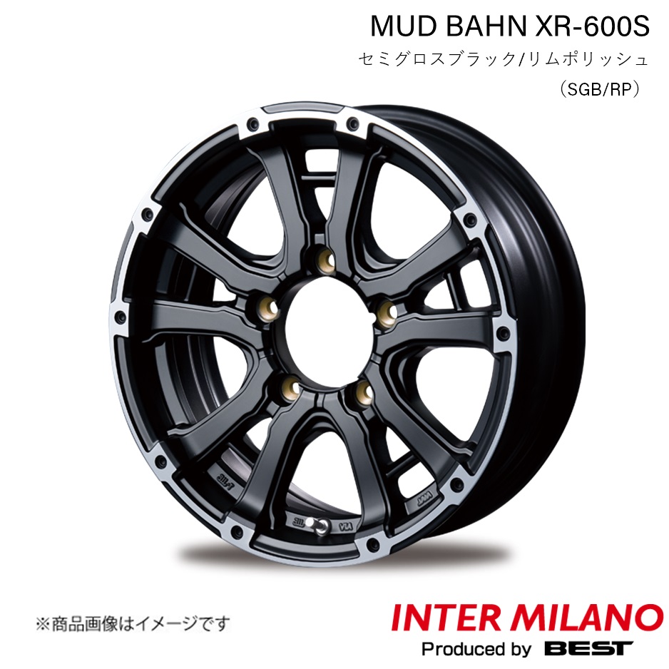 INTER MILANO/インターミラノ MUD BAHN XR 600S ジムニー JB23W ホイール 1本【16×5.5J 5 139.7 INSET20 SGB/RP】 :inmila qq e h 7256s:車楽院