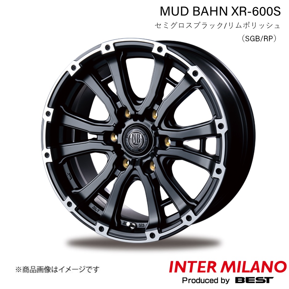 INTER MILANO MUD BAHN XR 600S ハイエース 200系 純正タイヤ:185/75R15 106/104 LT ホイール 1本【15×6.0J 6 139.7 INSET33 SGB/RP】 :inmila qq e h 7250s:車楽院