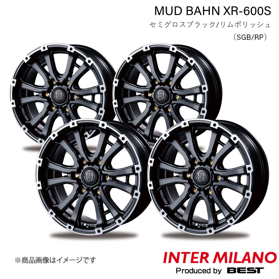 INTER MILANO MUD BAHN XR 600S レジアスエース 200系 純正タイヤ:185/75R15 106/104 LT ホイール 4本【15×6.0J 6 139.7 INSET33 SGB/RP】 :inmila qq e h 7294s:車楽院