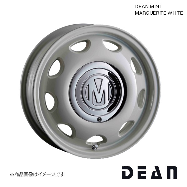 ディーン ミニ 15インチ 8穴 8H 98/100 5.0J +35 FIAT フィアット パンダ ホイール 1本 マーガレットホワイト DEAN MINI｜syarakuin-shop