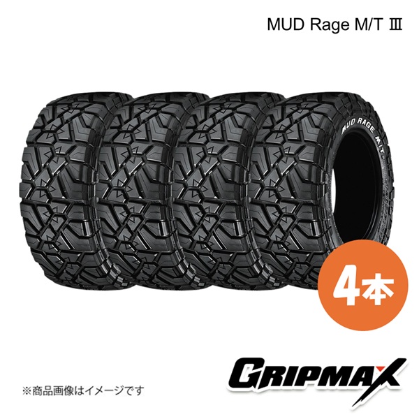 GRIPMAX グリップマックス MUD Rage M/T 3 タイヤ 4本 285/60R18 122