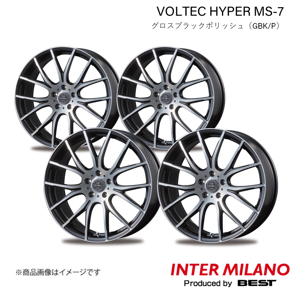 INTER MILANO VOLTEC HYPER MS 7 オデッセイ RC系 純正タイヤ:215/55R17 ホイール 4本【17×7.0J 5 114.3 INSET48 GBK/P】 :inmila qq e h 3287s:車楽院