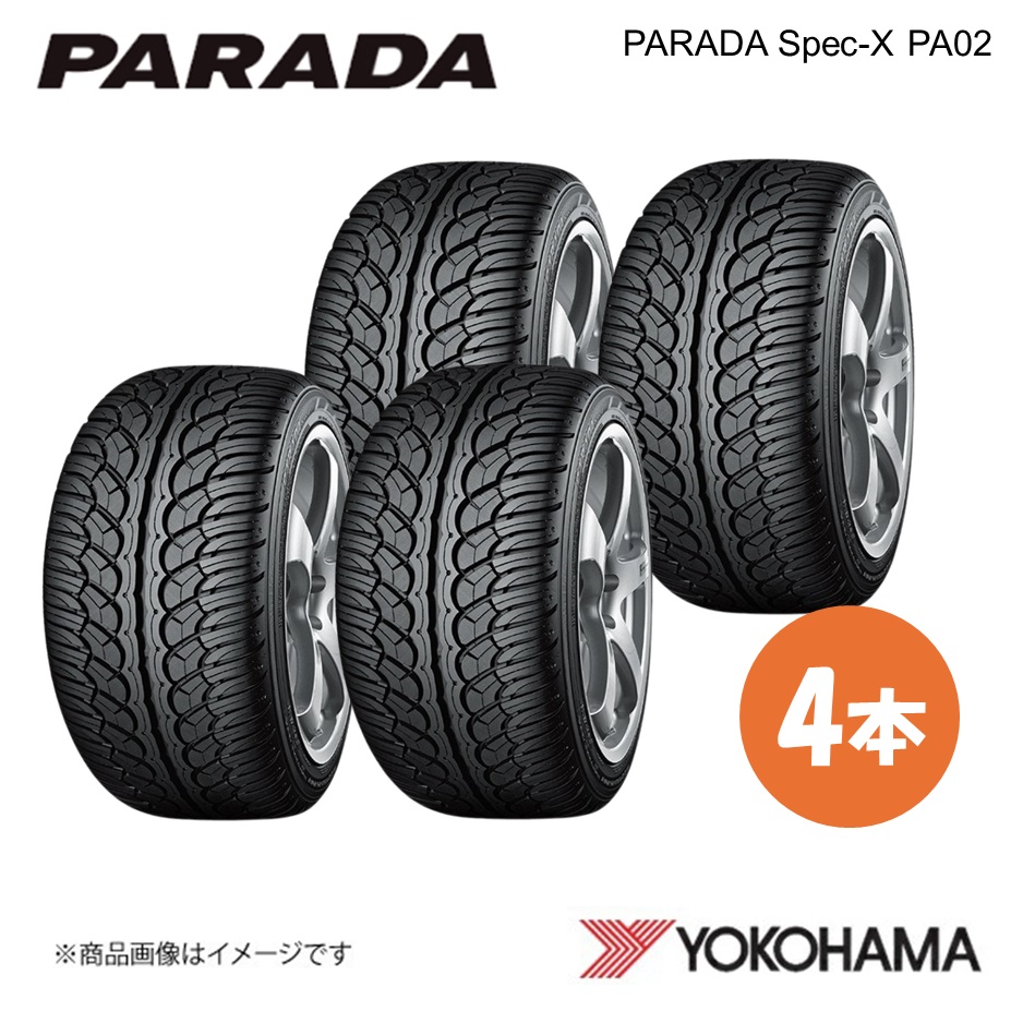 YOKOHAMA ヨコハマタイヤ PARADA Spec-X PA02 295/35R24 サマータイヤ 4本 295 35 24 V XL F0375