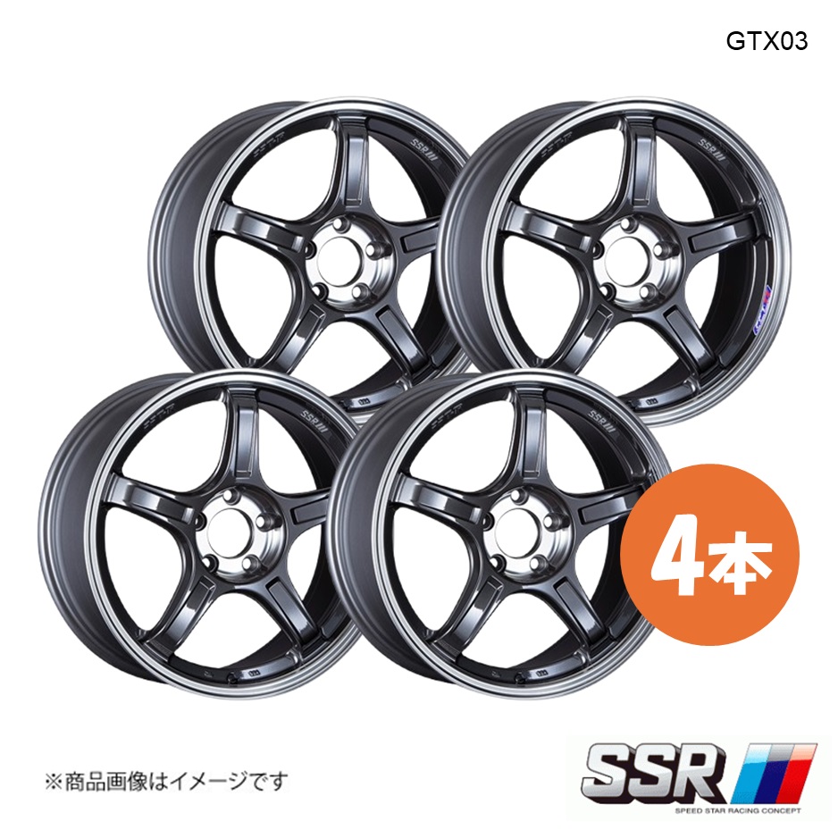 86 ZN6 SSR GT X03 17×7J 5-100 INSET48 4本 SSR GT X03 4本セット ホイール 86【17×7J 5-100 INSET48