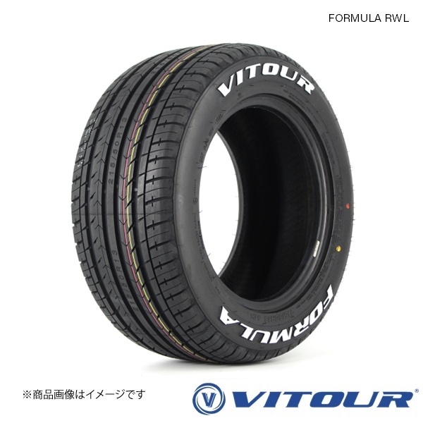 VITOUR FORMULA RWL 195/50R15 82V 1本 夏タイヤ サマータイヤ ホワイトレター レーシー ヴィツァー フォーミュラ :vit qq e h 120s:車楽院