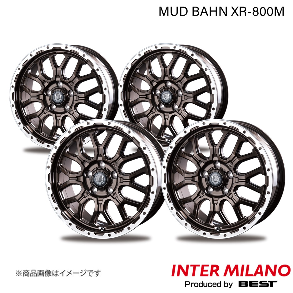 INTER MILANO/インターミラノ MUD BAHN XR-800M NX 10系 ホイール 4本