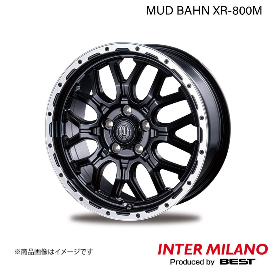 INTER MILANO/インターミラノ MUD BAHN XR 800M アルファード 20系 ホイール 1本【16×6.5J 5 114.3 INSET42 MBK/RP】 :inmila qq e h 883s:車楽院