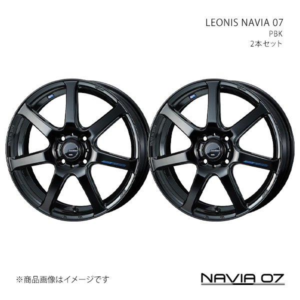 LEONIS NAVIA 07 レオニス ナヴィアゼロセブン ホイール 2本セット 0039554×2 【15×4.5J 4-100 INSET45 PBK】