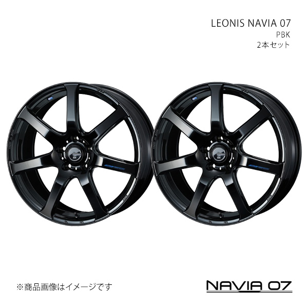 WEDS - LEONIS NAVIA 07 レオニス ナヴィアゼロセブン 車輪 2本仕掛ける 0039564×2 【17×6.5J 5-114.3 INSET53 PBK】 車、バイク、自転車-タイヤ、ホイール-アルミホイール