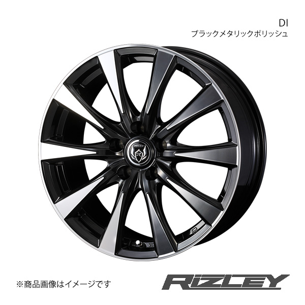 RiZLEY/DI クラウン 170系 FR 純正タイヤサイズ(205/65-15) アルミホイール1本【15×6.0J 5-114.3 INSET43 ブラックポリッシュ】0040500｜syarakuin-shop