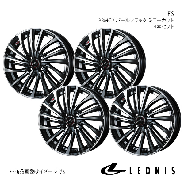 LEONIS/FS ヴィッツ 130系 純正タイヤサイズ(205/45-17) アルミホイール4本セット【17×6.5J 4-100 INSET50 PBMC】0039972×4｜syarakuin-shop