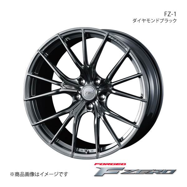 F ZERO/FZ-1 RVR GA3W/GA4W 16/17インチ車 アルミホイール1本【18×7.5J 5-114.3 INSET48 ダイヤモンドブラック】0038967｜syarakuin-shop