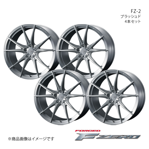 F ZERO/FZ 2 GS 10系 4WD アルミホイール4本セット【18×8.0J5 114.3 INSET45 ブラッシュド】0039004×4 :ww qq e f2 h 229014s:車楽院