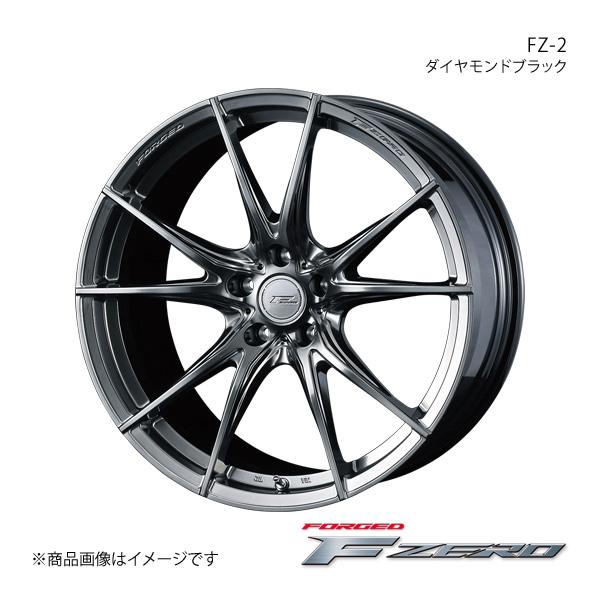 F ZERO/FZ-2 RVR GA3W/GA4W 16/17インチ車 アルミホイール1本【18×7.5J 5-114.3 INSET48 ダイヤモンドブラック】0039001｜syarakuin-shop