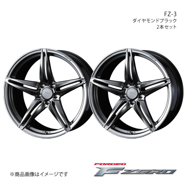 F ZERO/FZ 3 アテンザ GJ系 アルミホイール2本セット【19×8.0J 5 114.3 INSET45 ダイヤモンドブラック】0039464×2 : 0039464 qq e f2 136961s : 車楽院