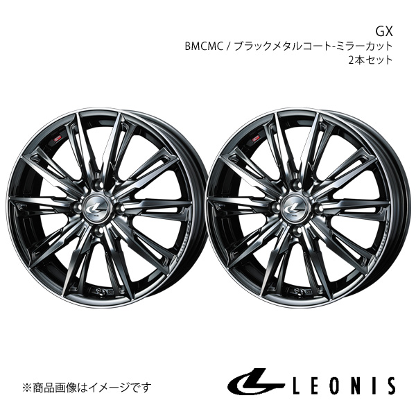 LEONIS/GX ヴィッツ 130系 GR/G s アルミホイール2本セット【17×6.5J 4 100 INSET50 BMCMC】0039353×2 :ww qq e f2 h 132628s:車楽院