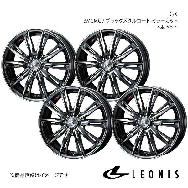 LEONIS/GX デミオ DY系 アルミホイール4本セット【17×6.5J4 100 INSET42 BMCMC】0039350×4 :ww qq e f2 h 235405s:車楽院