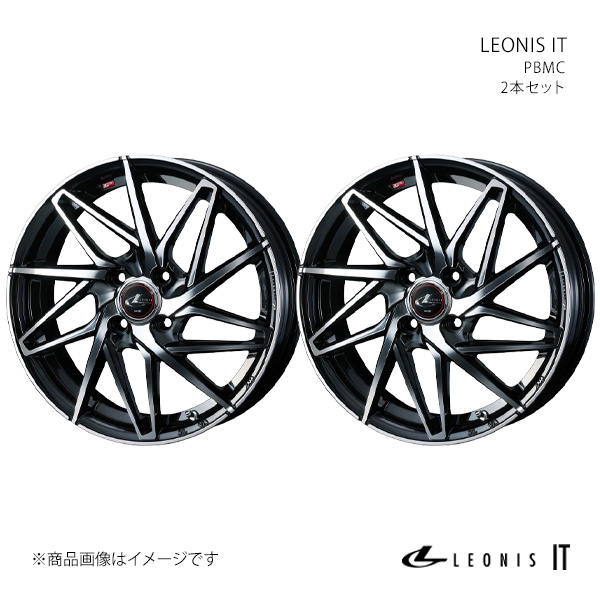 WEDS - LEONIS IT レオニス アイティー 車輪 2本仕掛ける 0040586×2 【17×6.5J 4-100 INSET50 PBMC】 自動車-アルミホイール-車、バイク、自転車