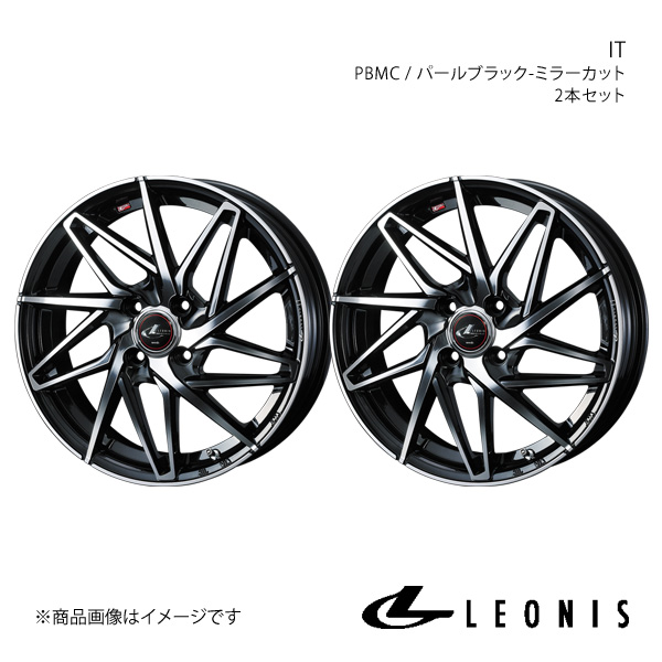 LEONIS/IT フレアワゴン MM53S アルミホイール2本セット【14×4.5J 4 100 INSET45 PBMC】0040552×2 :ww qq e f2 h 156098s:車楽院