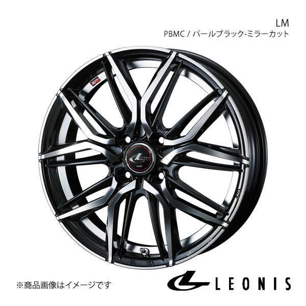 LEONIS/LM カローラアクシオ 140系 14インチ車 アルミホイール1本【17×6.5J 4-100 INSET42 PBMC】0040798｜syarakuin-shop