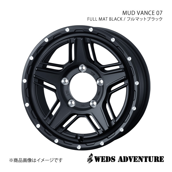 WEDS-ADVENTURE/MUD VANCE 07 ジムニーシエラ JB43 ホイール1本【15×6.0J 5-139.7 INSET0 FULL  MAT BLACK (フルマットブラック)】 0040532 : 0040532-qq-e-f2-52753s : 車楽院 Yahoo!ショッピング店  - 通販 - Yahoo!ショッピング