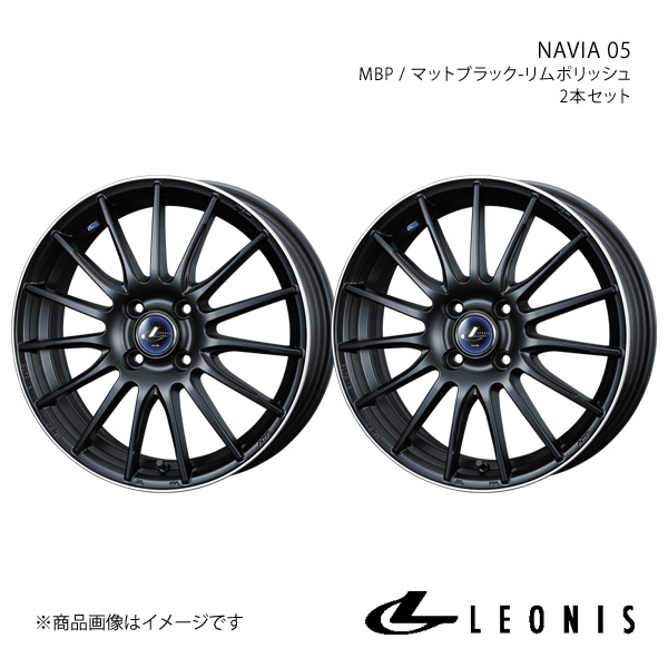 LEONIS/NAVIA 05 ノートオーラ E13 アルミホイール2本セット【17×6.5J 4 100 INSET42 MBP】0036262×2 :ww qq e f2 h 109384s:車楽院