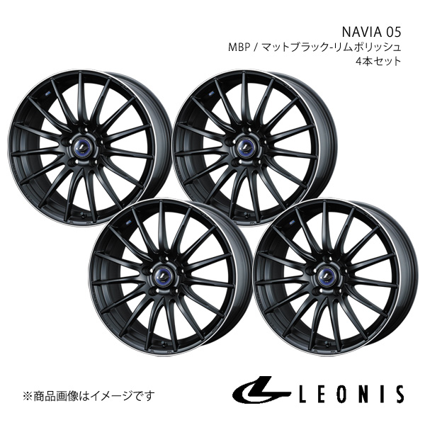 LEONIS/NAVIA 05 シエンタ 10系 アルミホイール4本セット【17×7.0J 5-100 INSET47 MBP】0036270