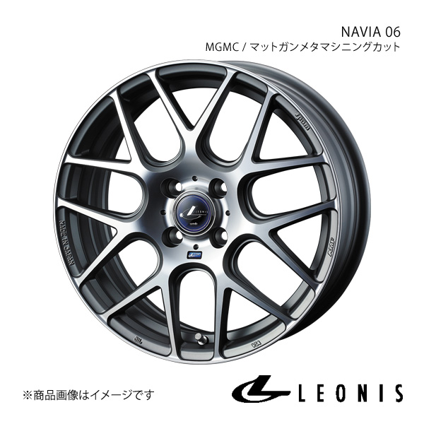 LEONIS/NAVIA 06 デイズ B4#W アルミホイール1本【15×4.5J 4 100 INSET45 MGMC(マットガンメタマシニングカット)】0037600 :ww qq e f2 i 14654s:車楽院