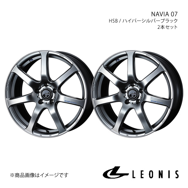 LEONIS/NAVIA 07 ヴォクシー 80系 アルミホイール2本セット【17×6.5J 5 114.3 INSET53 HSB】0039565×2 :ww qq e f2 h 138051s:車楽院