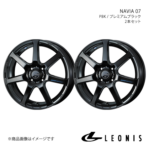 LEONIS/NAVIA 07 アクア K10系 4WD 純正タイヤサイズ(205/45 17) アルミホイール2本セット【17×6.5J 4 100 INSET50 PBK】0039562×2 :ww qq e f2 h 138003s:車楽院