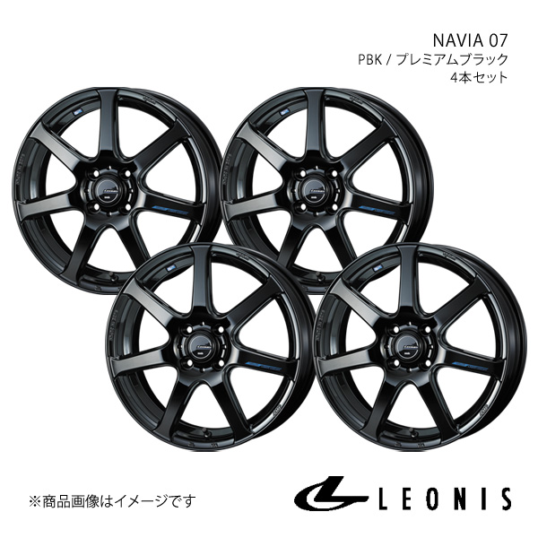 LEONIS/NAVIA 07 ミラココア L675系 アルミホイール4本セット【16×5.0J4 100 INSET45 PBK】0039556×4 :ww qq e f2 h 240499s:車楽院