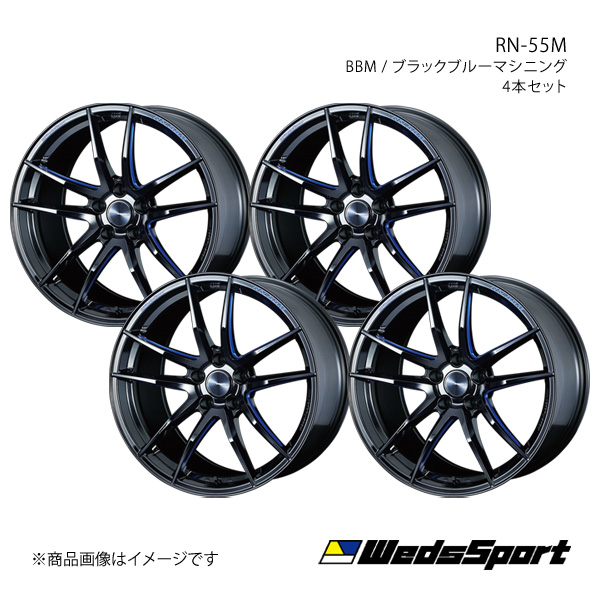 WedsSport/RN 55M GT R R34 アルミホイール4本セット【18×9.5J 5 114.3 INSET25 BBM】0072965×4 :ww qq e f2 h 305540s:車楽院