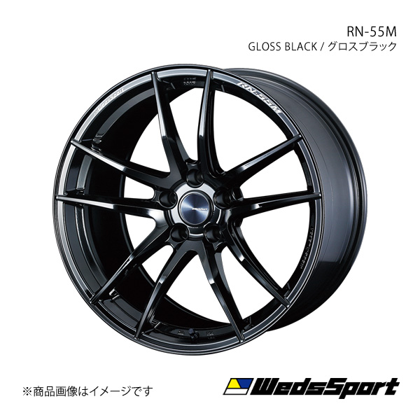 WedsSport/RN-55M AUDI A5スポーツバック F5 2.0 TFSI F5CVKL アルミホイール1本【18×9.0J 5-112  INSET32 GLOSS BLACK】 0073671 : 0073671-qq-e-f2-81219s : 車楽院 Yahoo!ショッピング店 -  通販 - Yahoo!ショッピング