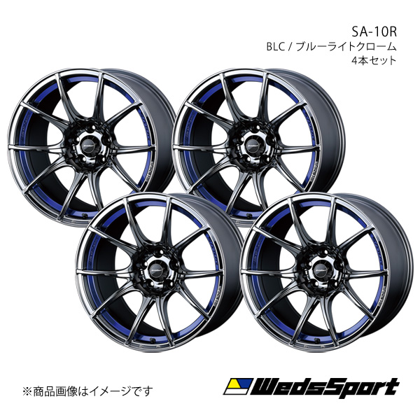 WedsSport/SA 10R ランサーエボリューション10 CZ4A アルミホイール4本セット【18×9.5J 5 114.3 INSET38 BLC】0072637×4 :ww qq e f2 h 281823s:車楽院