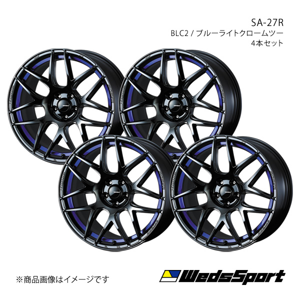 WedsSport/SA 27R GT R R33 アルミホイール4本セット【18×9.5J 5 114.3 INSET38 BLC2】0074238×4 :ww qq e f2 h 296309s:車楽院